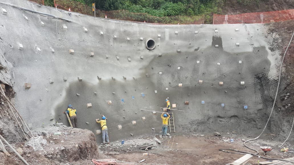 Stone pitching, erosion control